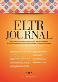 ELTR Journal, Volume 4, Number 1, January 2020